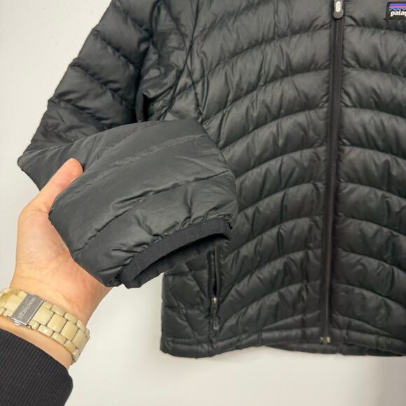 Patagonia Women's Down Sweater Puffer Jacket Black Coat SZ SMALL Winter EUC - Picture 7 of 9